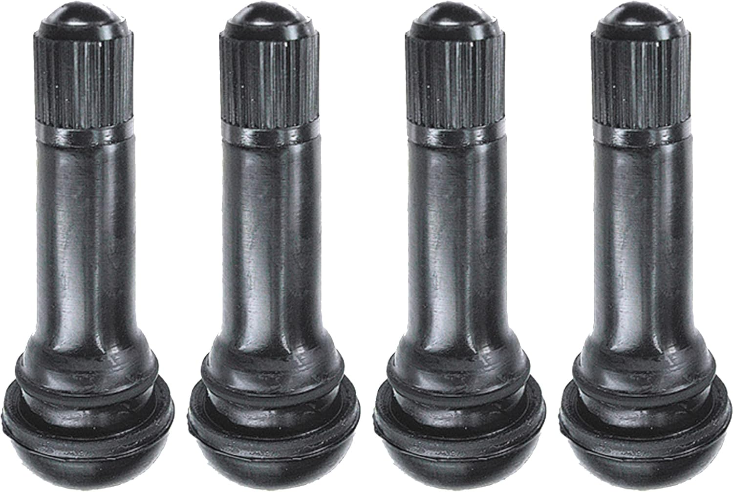 4 Pack TR414 Rubber Snapin Tire Valve Stem Automotive