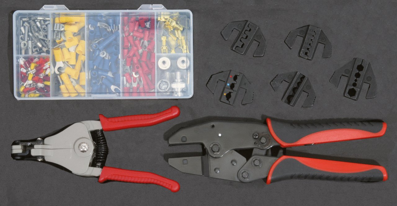 KS Tools 115.1400 - Pack de 8 piezas con engarzadores surtidos