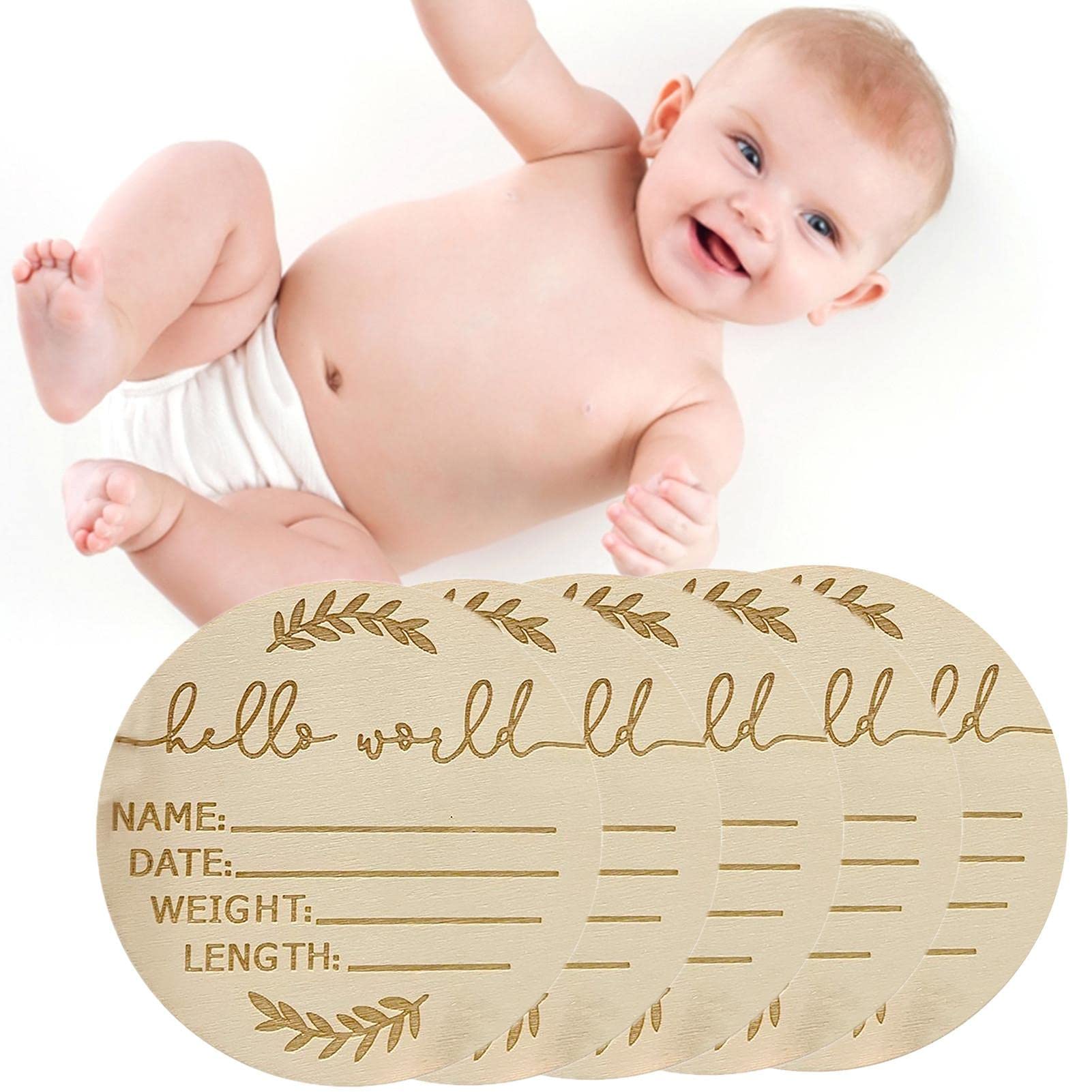 Buy SANZH Baby Announcement Board 4 Inch Newborn Baby Name