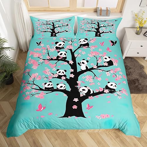 Miniatura 33 de Juego de ropa de cama de dibujos animados para niños, funda de edredón con estampado de vaca rosa, tamaño Queen, funda de edredón de piel de vaca