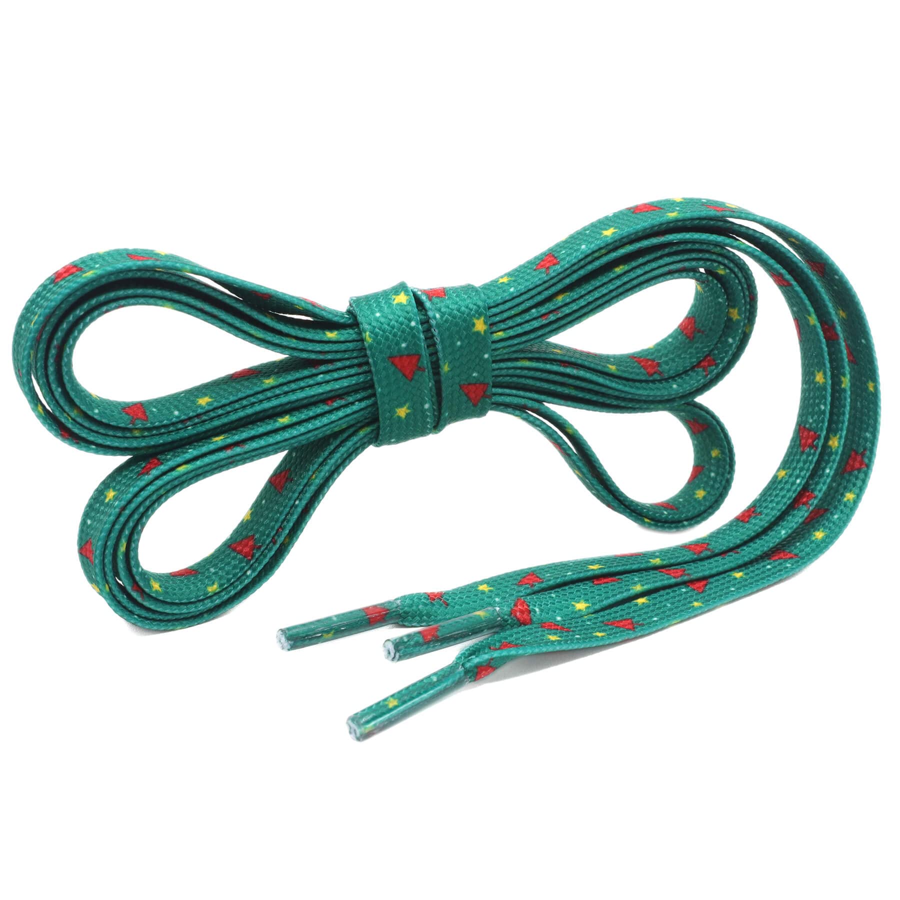 WEGOODZF Flat Shoe Laces Christmas: Colored Print Shoelaces - Pack of 2 Pair