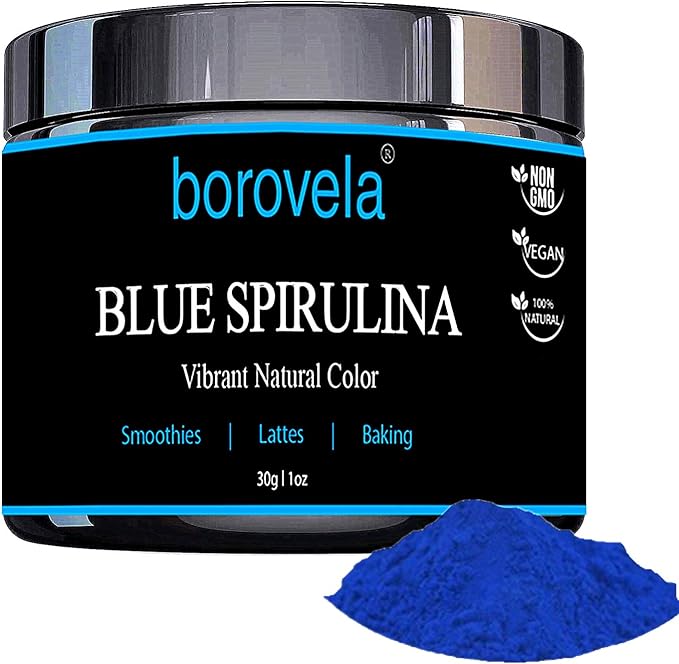 Blue Spirulina Powder Vibrant Blue Food Colouring for Kid Friendly