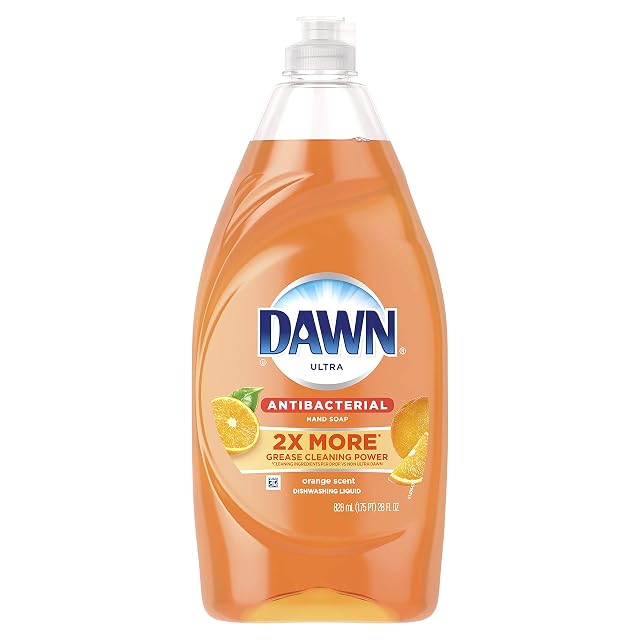 Dawn Ultra Antibacterial Hand Soap Dishwashing Liquid Dish Soap Orange 28 Ounce