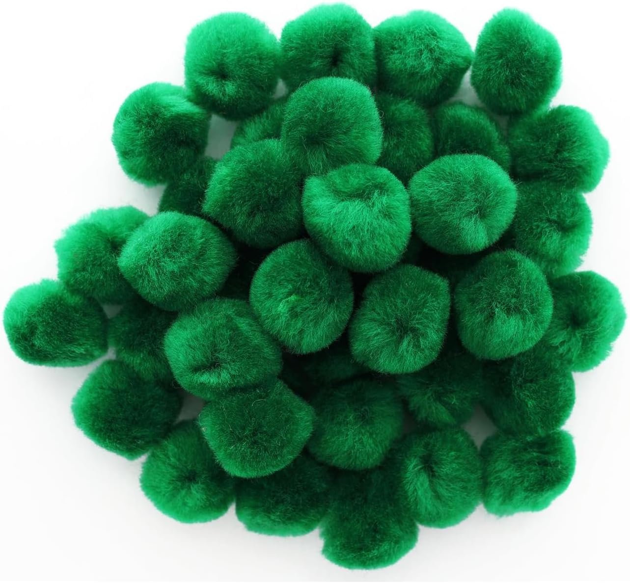 Essentials By Leisure Arts Pom Poms, Green, 1", 40 Pieces Per Pack