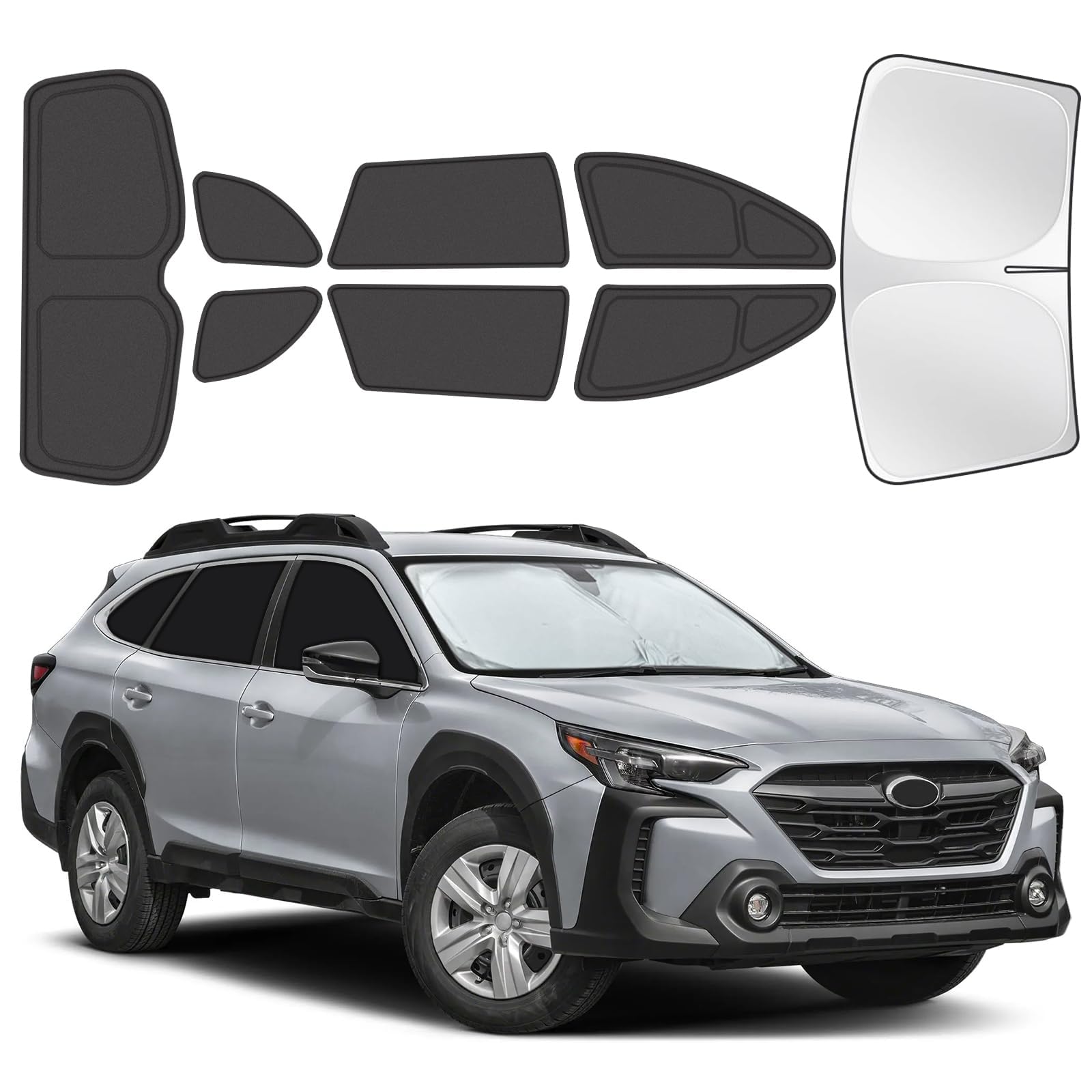 Photo 1 of Car Window Shades for Subaru Outback 2020-2025, 8pcs Privacy Sun Shade Set for Front Windshield Side and Rear Windows, Full Window Covers Keeps Vehicle Cool for Camping Napping