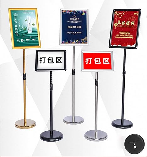 Miniatura 2 de Soporte para póster de estilo espiral, soporte de pie ajustable A2 de alta resistencia, marco acrílico, para piso de 17 x 23.5 pulgadas, vista