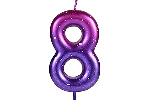 Galaxy Number Candle, Blazing Space for Celebrations