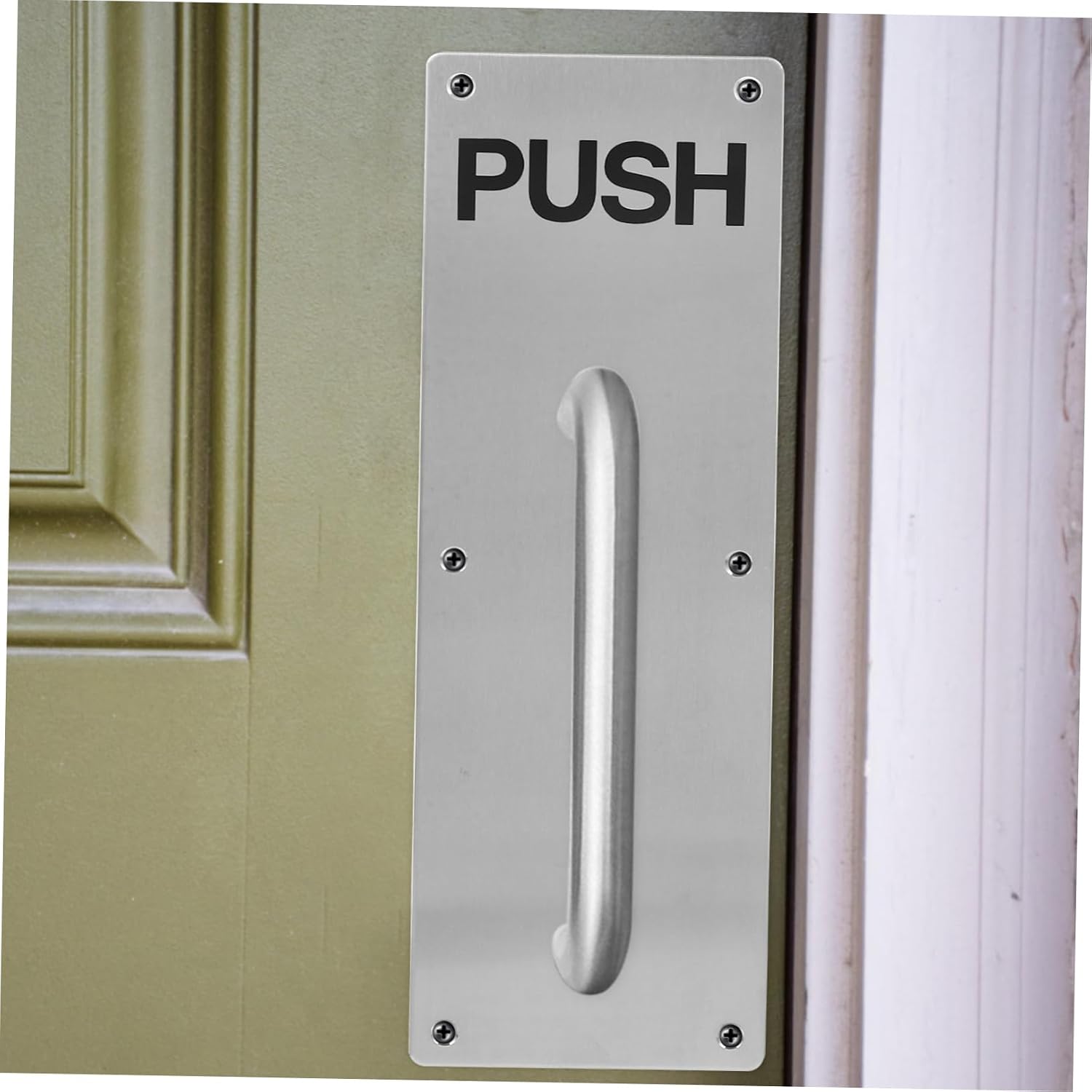 Fire Door Push Plate Door Kick Plate Push Door Plate Stainless Steel Handle