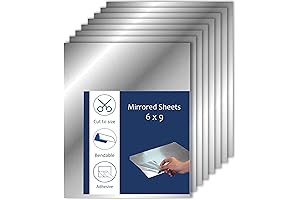 Kedudes Stick On Self-Adhesive Glass Mirror Tiles