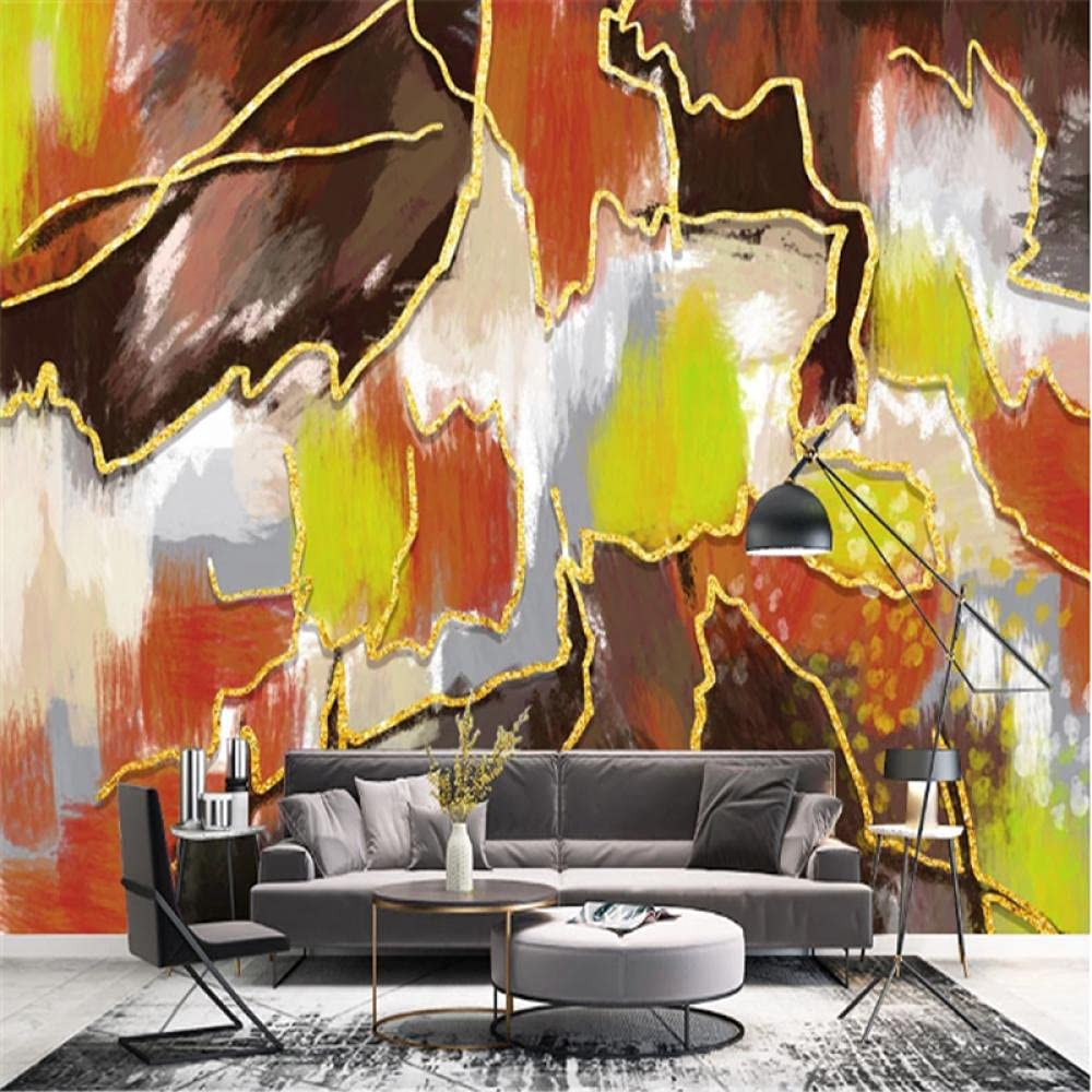 Sfondi Personalizzati Astratto Stile Nordico Tv Sfondo Pittura A Olio Arte Murales Immagini Per Soggiorno Camera Da Letto Home Decor 250Cm(W)×175Cm(H)