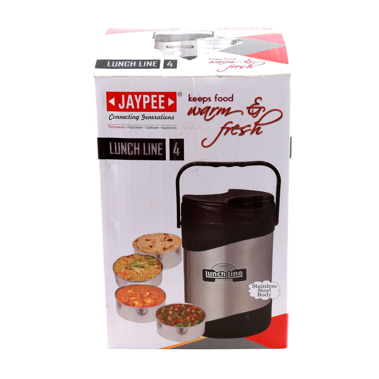 Jaypee Plus Stainless Steel Lunch Box Set for Office with 4 Compartment - Image 7 thumbnail