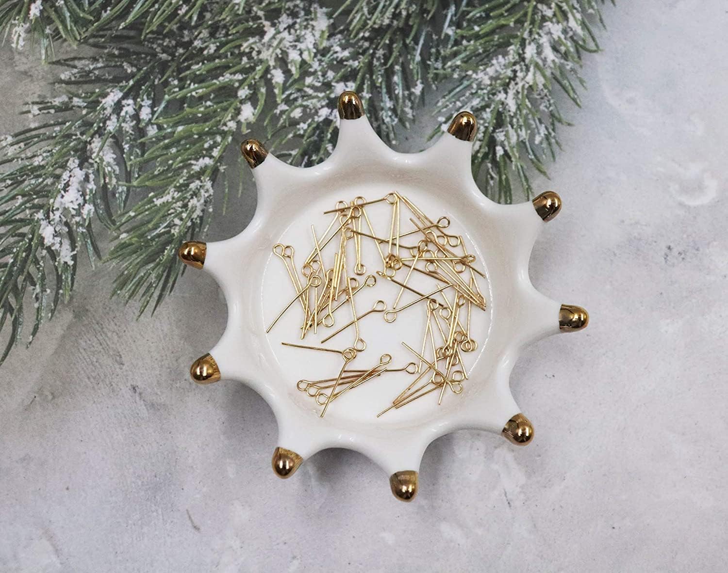 1000 Pcs Gold Mini Metal Wire Eyepins Small Open Eye Head Pins Craft Beading Pins Necklace Earring Bracelet Eyepins for Jewelry Making