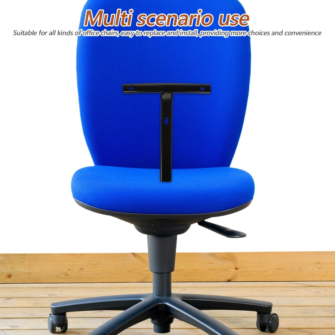 T Shaped Swivel Chair Back Support Rod for Reclining and Gaming Chairs Replacement Backrest Bracket for Office and Household Chairs 11.29X10.31X0.59 Inch