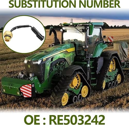 Miniatura 2 de Interruptor de sensor de temperatura del refrigerante compatible con John Deere 5000 6000 7000 Series Tractor para minicargadora combinada