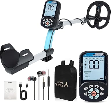 Rechargeable Metal Detector for Adults 12 Detection Depth Gold Detectors