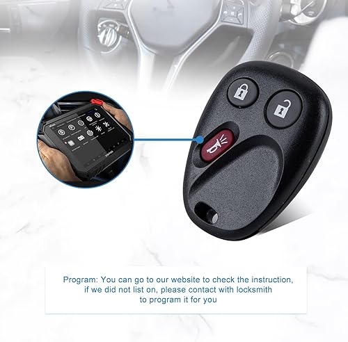 Miniatura 5 de NorthAmerica Remote Reemplazo remoto de entrada sin llave para Envoy Trailblazer 3 BTN MYT3X6898B (1)