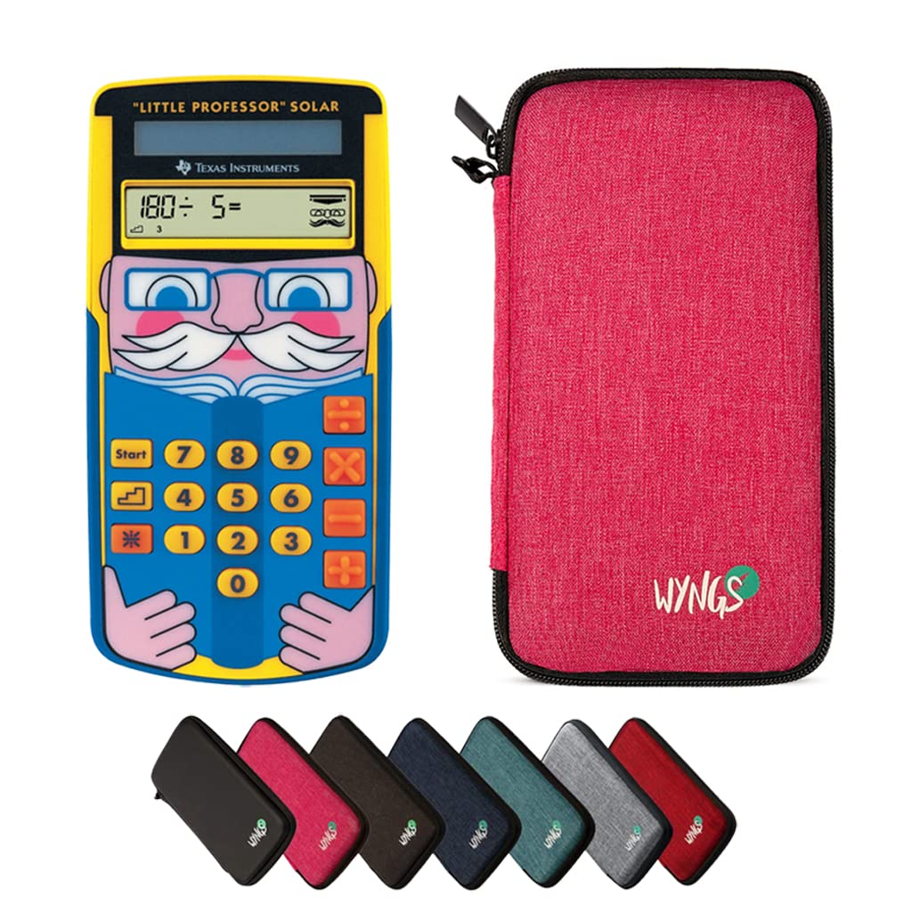 TI-Little Professor avec Housse de Protection WYNGS incluse