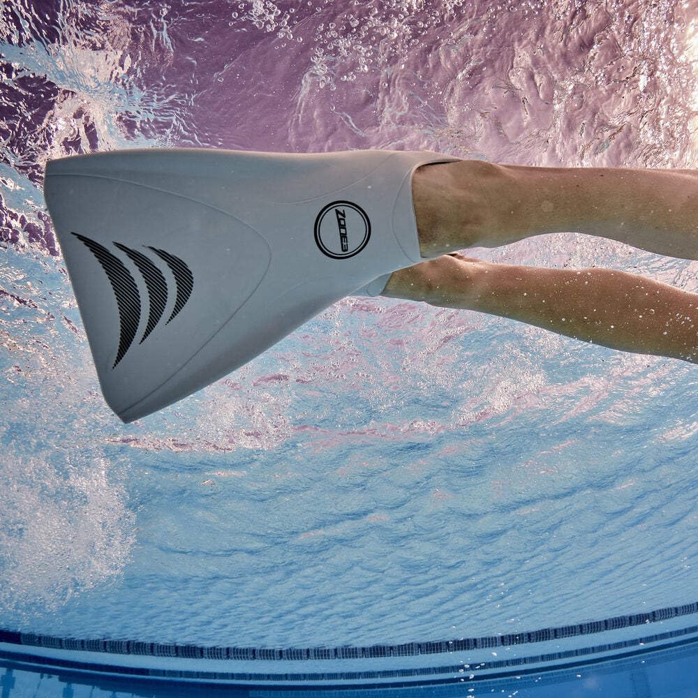 ZONE3 V-Flex Ergo Palmes d'entraînement, Mixte, SA18UFIN, Silver