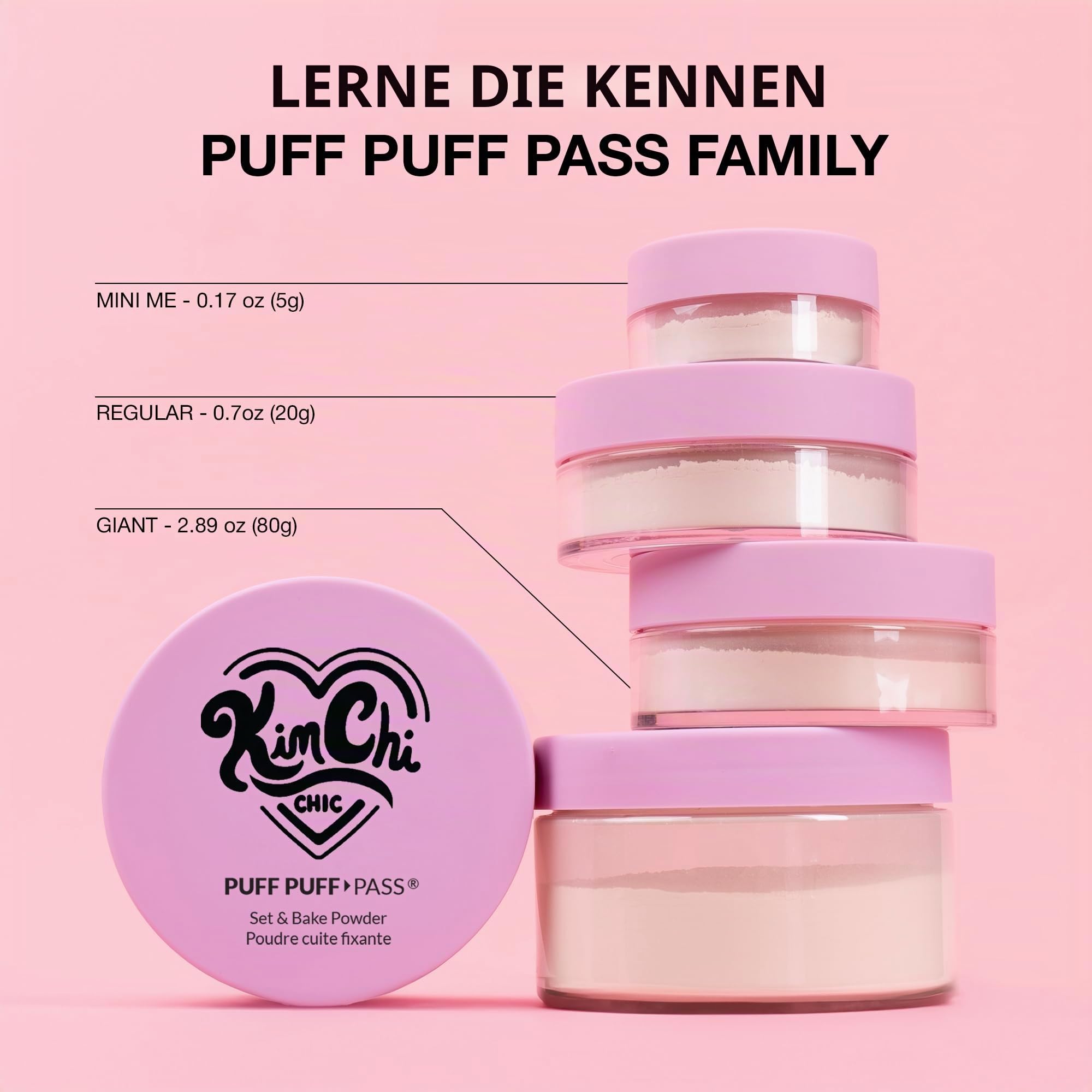 Kimchi Chic Beauty Puff Puff Pass-Set & Backpulver, mandelfarben