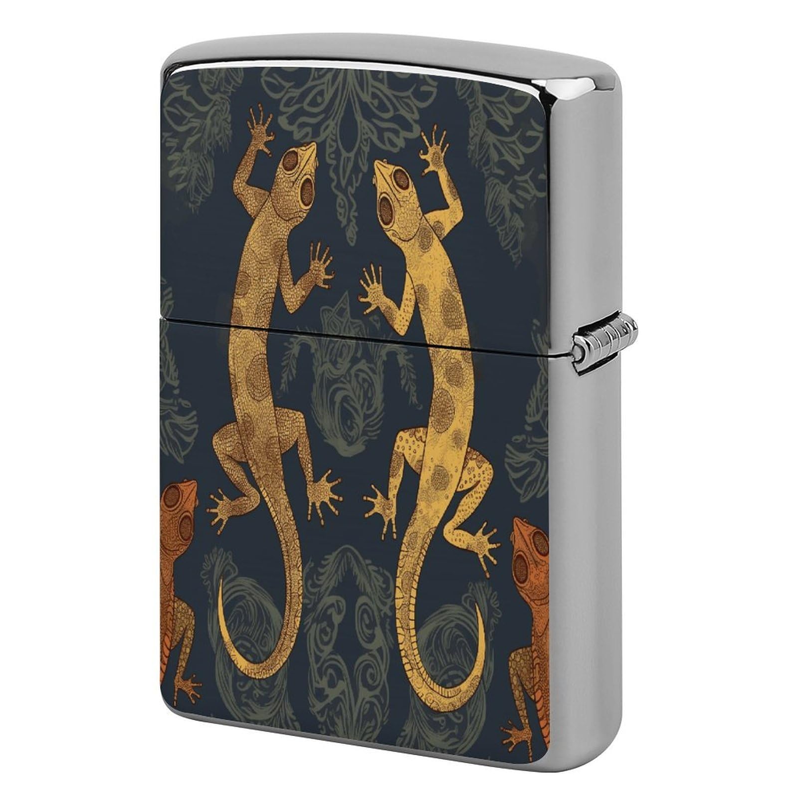 Fekiloot Style Gecko Lizards Lighter Case Cover Lighter Holder
