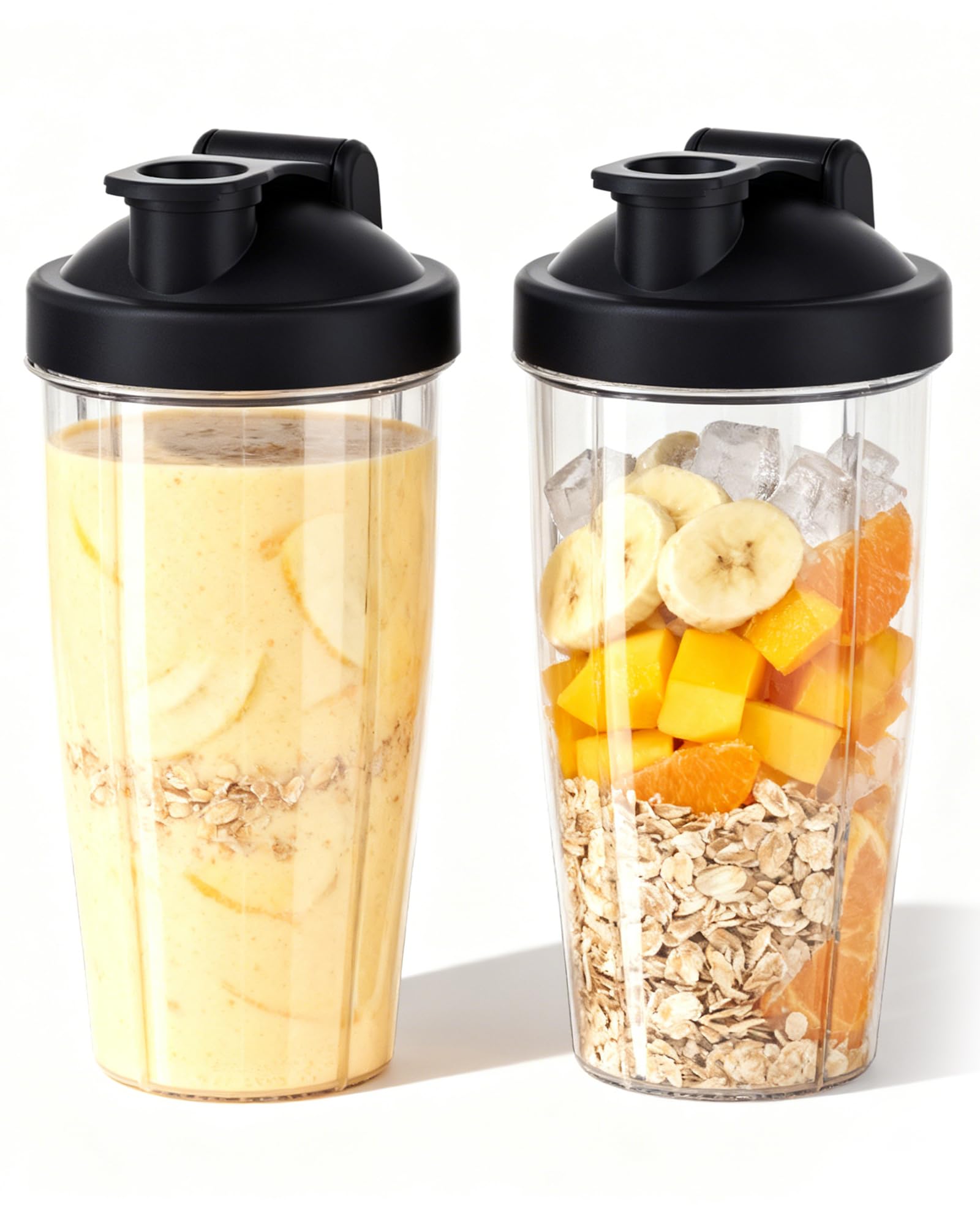 Gobelet blender 28 oz avec couvercle to-go sans BPA lot de 2