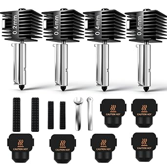Bambu Lab A1 Mini /A1/A2L Hotend Kit  0.2/0.4/0.6mm 4     & 300 C 6 &A2L/A1/A1