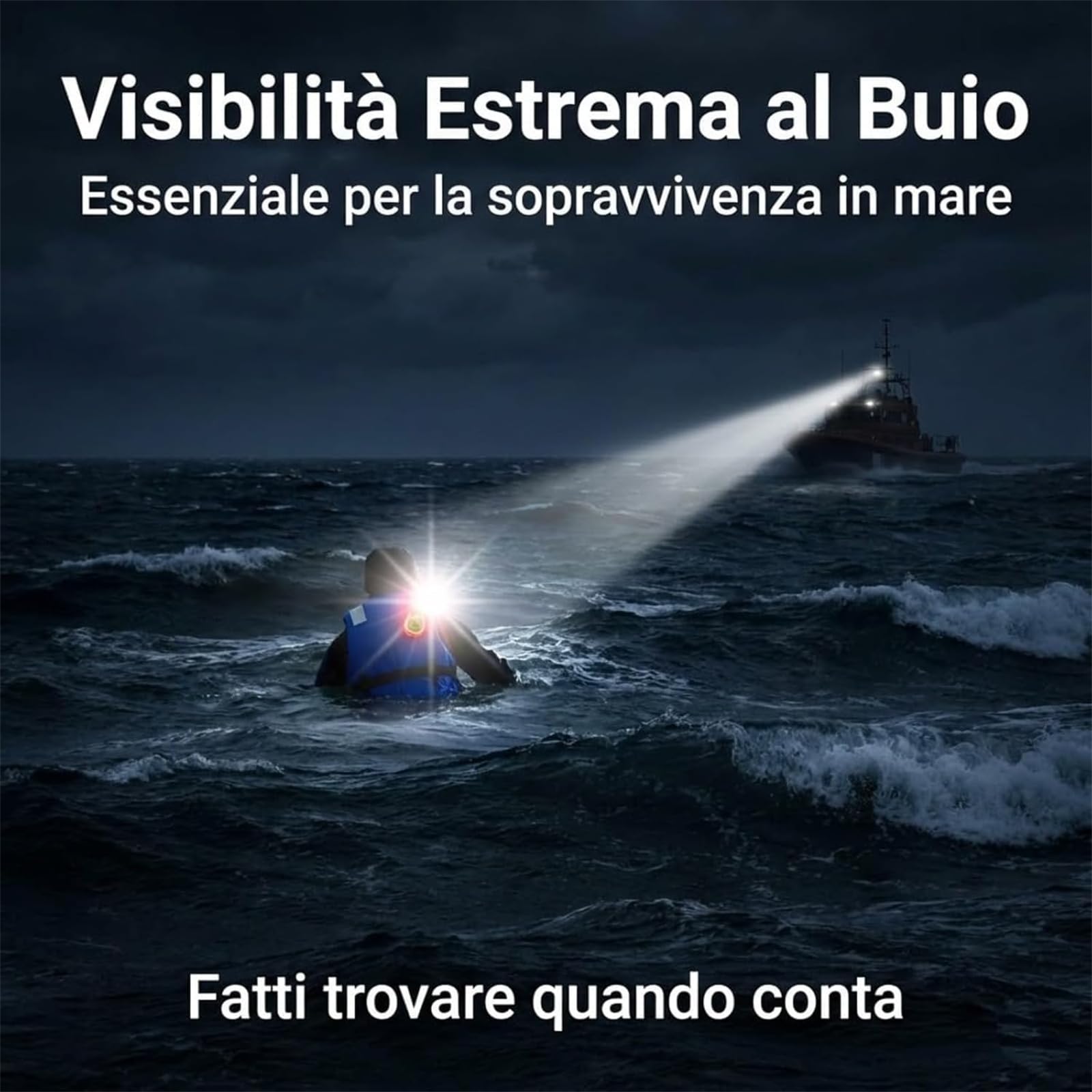 Luce Emergenza Giubbotto Salvataggio a LED con Attivazione ad Acqua - Set da 6/8 Pezzi - Rosse e Verdi per Emergenza in Mare per Sopravvivenza in Acqua di Emergenza
