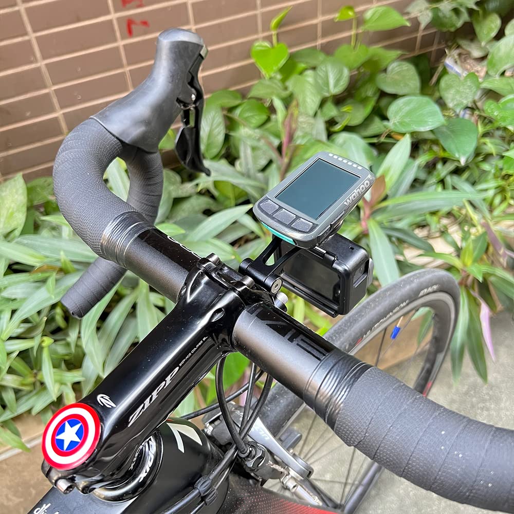 Cestbon Fronthalterung kompatibel mit Garmin Edge Wahoo Elemnt Bryton Stages Hammerhead, verstellbarer Kombihalter (40mm)