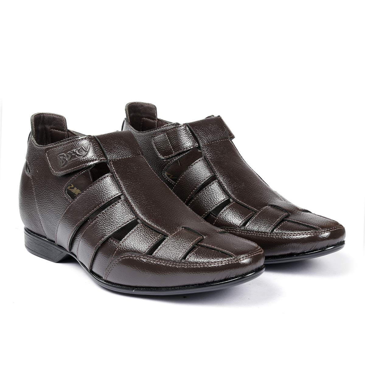 Mens Brown Height Increasing Casual Outdoor Sandals-5 UK (B06WW2629X) Amazon Price History, Amazon Price Tracker