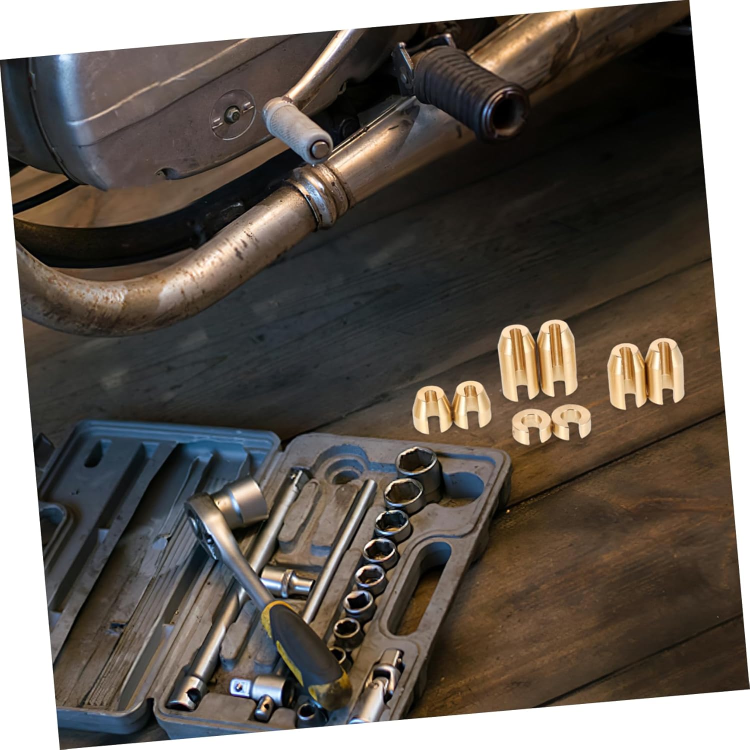 Cabilock 1set Motorcycle Copper Weights Reusable Wheel Balance Weights for for Improved Performance and Easy Installation