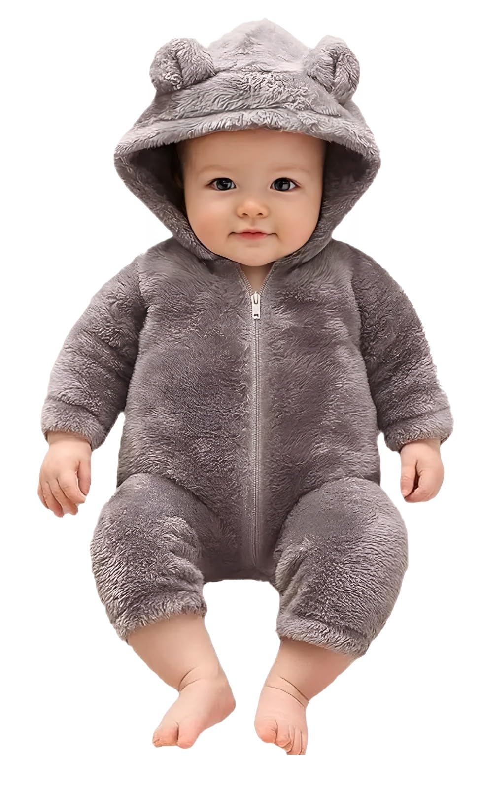 Baby Romper Jumpsuit Hooded Combo Pack of Clothes Set For Baby Boys & girls Pack of 2 Pcs, 3-9 Months-image-11