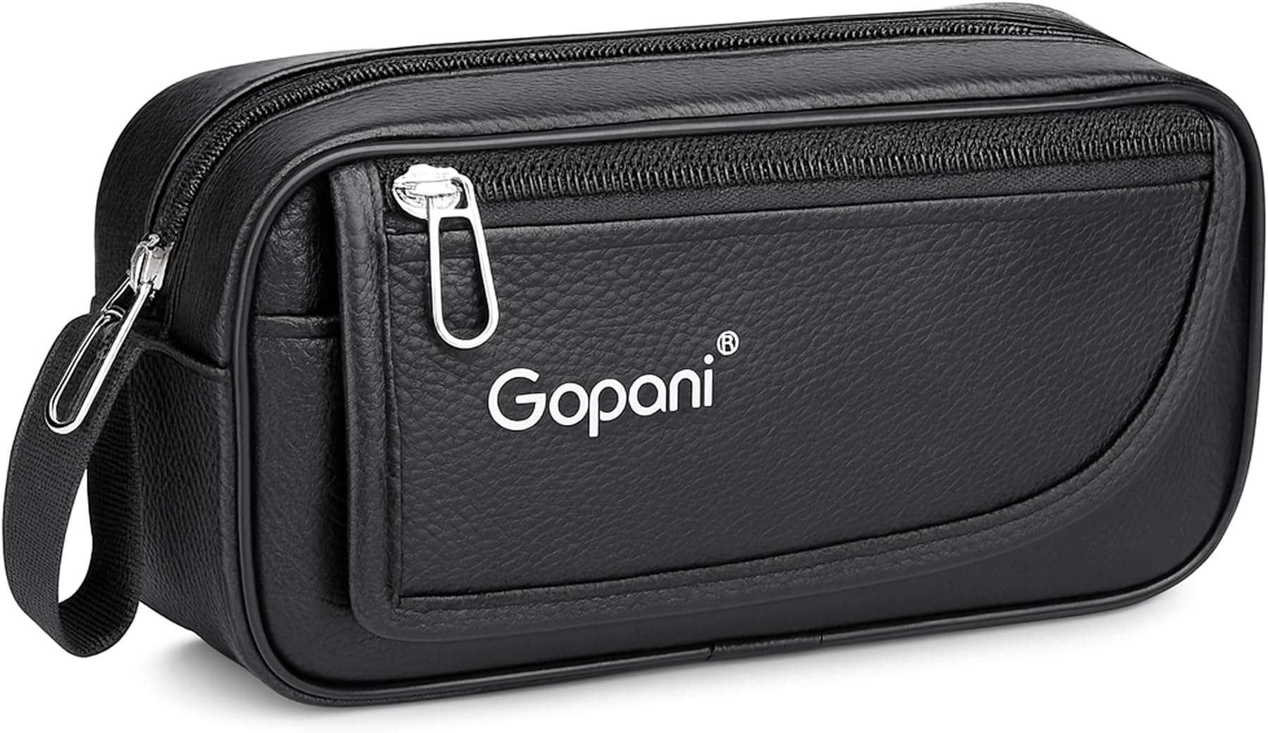 Lacuesta Large Capacity 4-Compartments Pencil Case, Multi-Purpose Pen Pouch for Students, Office, and Travel (Black)