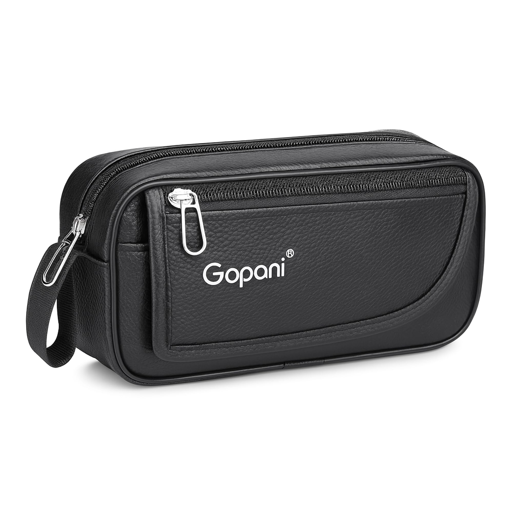 Premium 4-Compartments Stationery Pouch, Durable Pencil Case for Students, Professionals, and Travelers (Black)