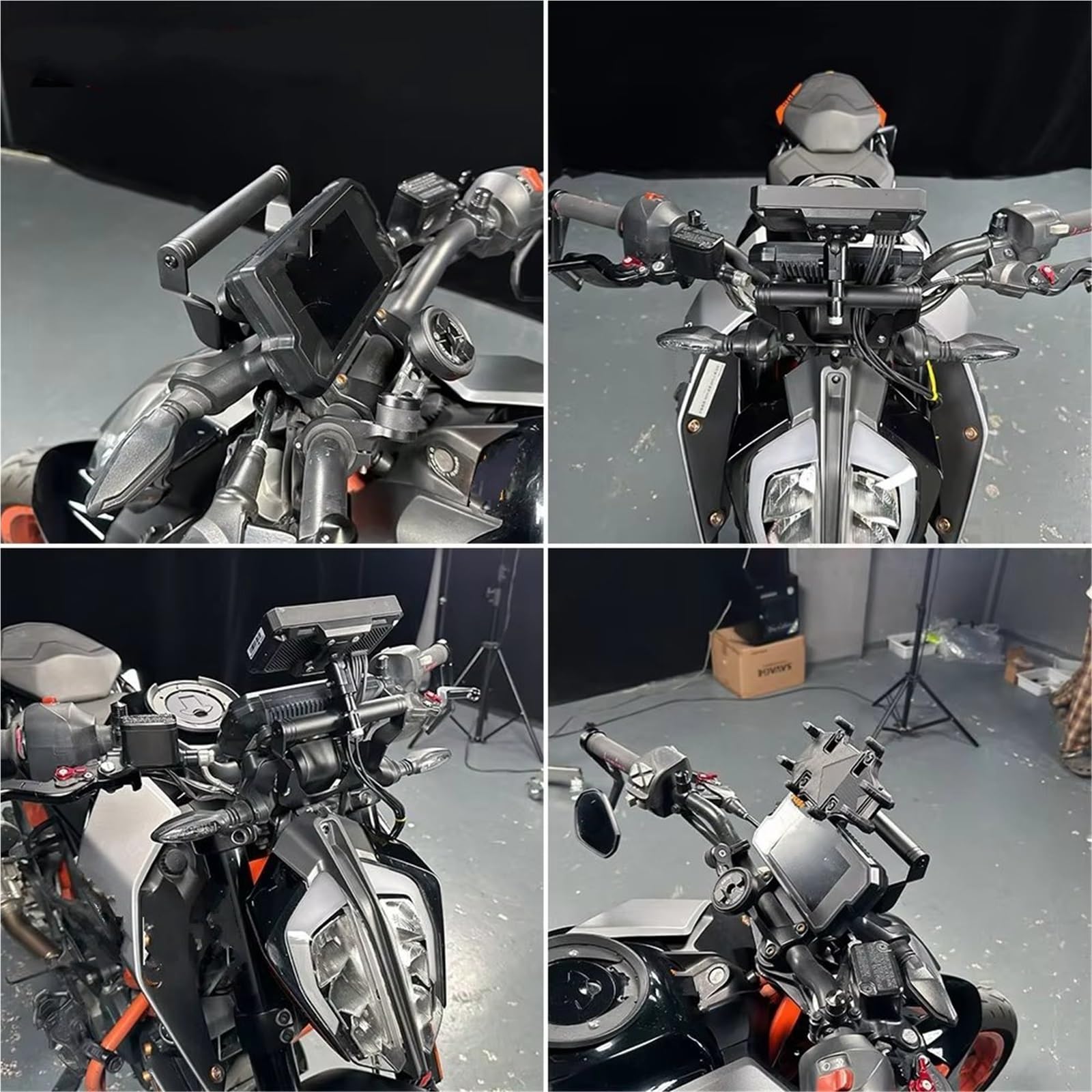 Portamoviles Moto Soporte de extensión para navegación GPS de teléfono móvil para 125 250 390 2017-2023 390 250 125 y Soporte Movil Bicicleta