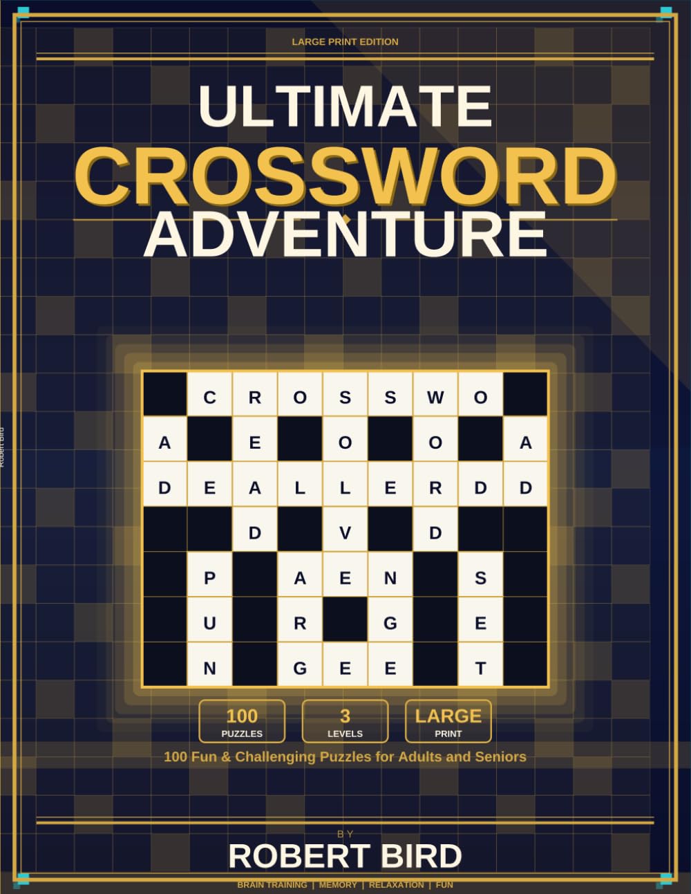 Ultimate Crossword Adventure: 100 Page Crossword Bundle Large Print