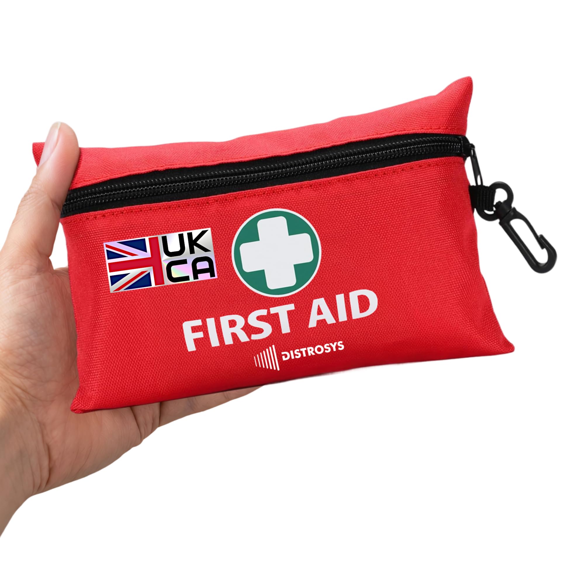 110 Piece Portable First Aid Kit - Premium Hospital Grade First Aid Supplies Including Emergency Blanket, Scissors, Plasters, Bandages for Travel, Home, Office, Vehicle, Camping, Hiking, Outdoors.