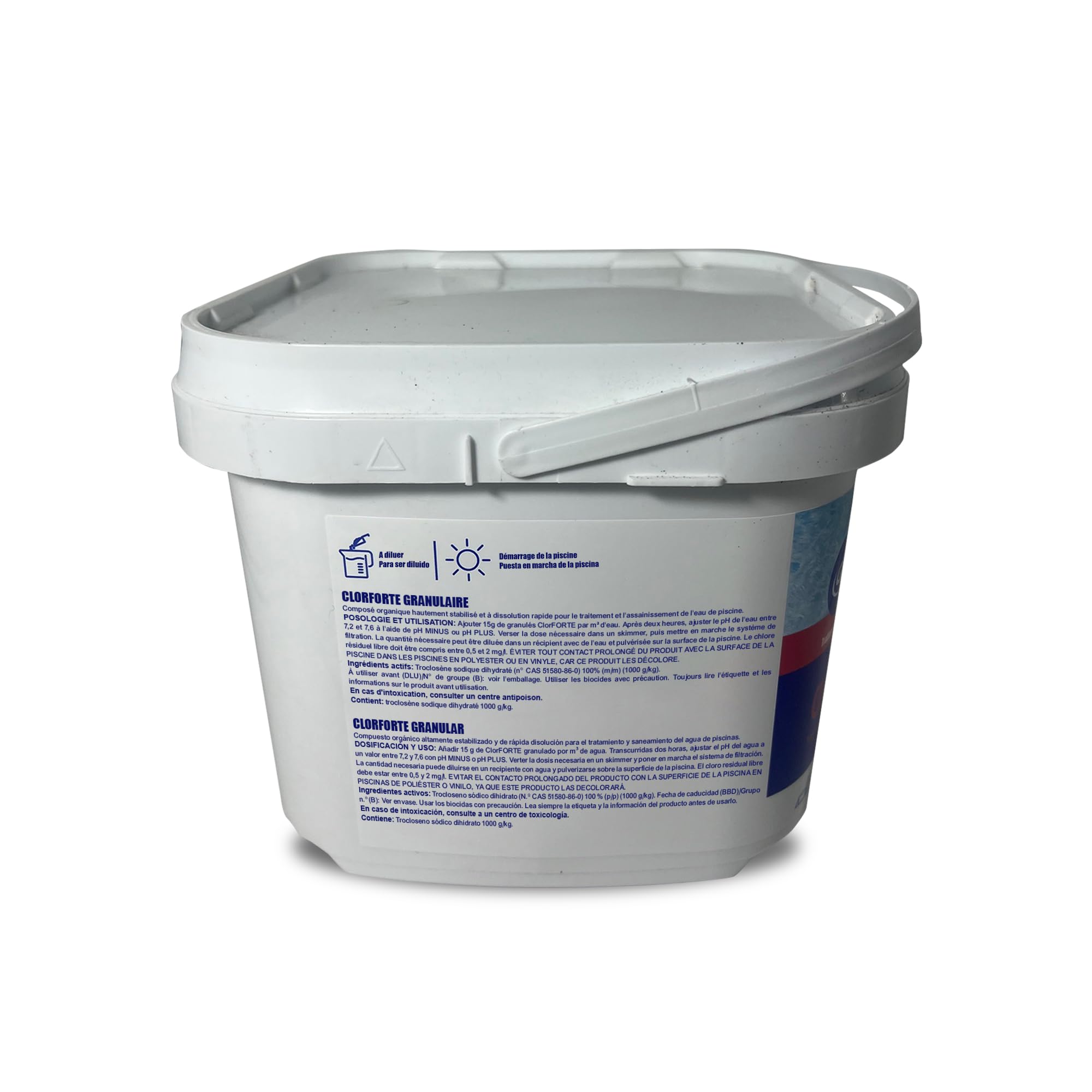 Gre ClorForte 76096, Cloro Shock, Per Trattamento D'Urto, Granulare - 3Kg