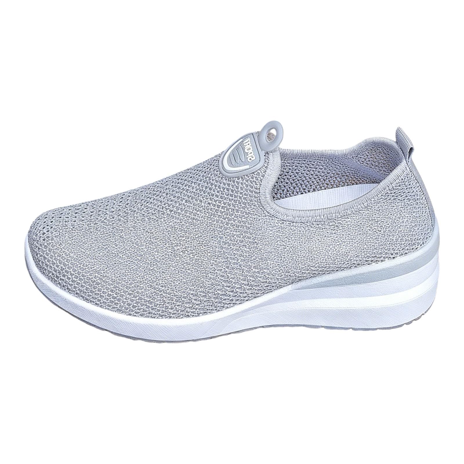Baskets compensées en maille anti-transpiration et légères pour femme - 8