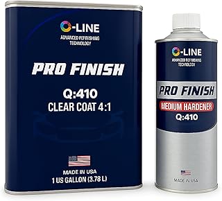 2K Clear coat Automotive Paint Kit – High Gloss 4:1 Acrylic Clear Coat with Hardener | 1 Gallon (3.78L) + 1 Quart | Durable Auto Clearcoat for Cars, Professional Automotive Refinishing