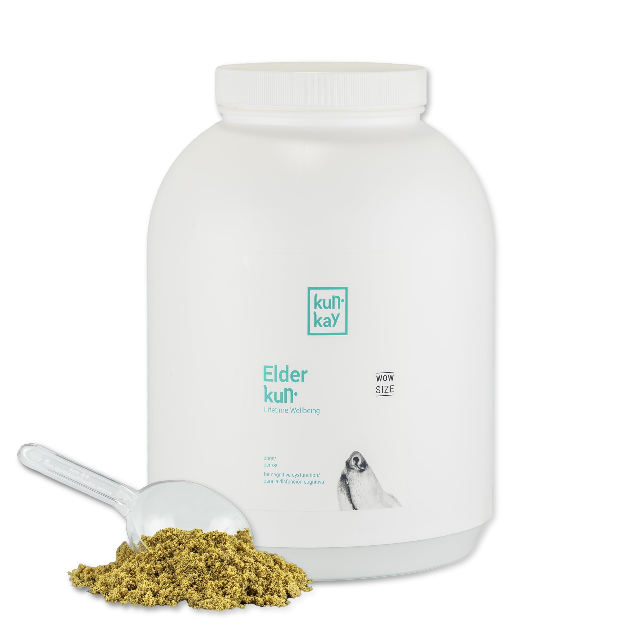 Elderkun - Suplemento para Perros Senior para la Salud Cognitiva - 2,7kg | Con Vitaminas Esenciales para Perros Mayores - Ayuda a Mantener la Vitalidad con Neuroprotectores