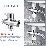 Handheld Bidet Sprayer Kit - Stainless Steel Douche Muslim Shower Spray with Hose Bidet for Toilet Cleaning, Pet Bath, Personal Hygiene - 7