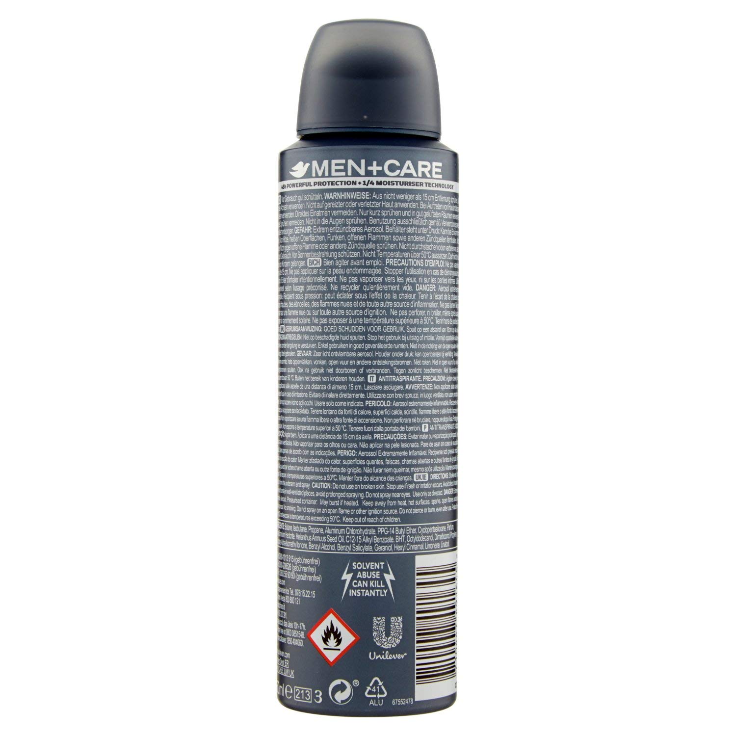 Dove Men Care Anti-Perpirant Deodorant Spray Sport Active Fresh 150Ml - Pack of 6 by Dove: Grocery & Gourmet Food