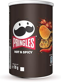 Hot & Spicy Flavour - Potato Chips - 70gm - Crispy Snack - Crunchy Snack Food for Movies, Games & More - On-the-Go Can