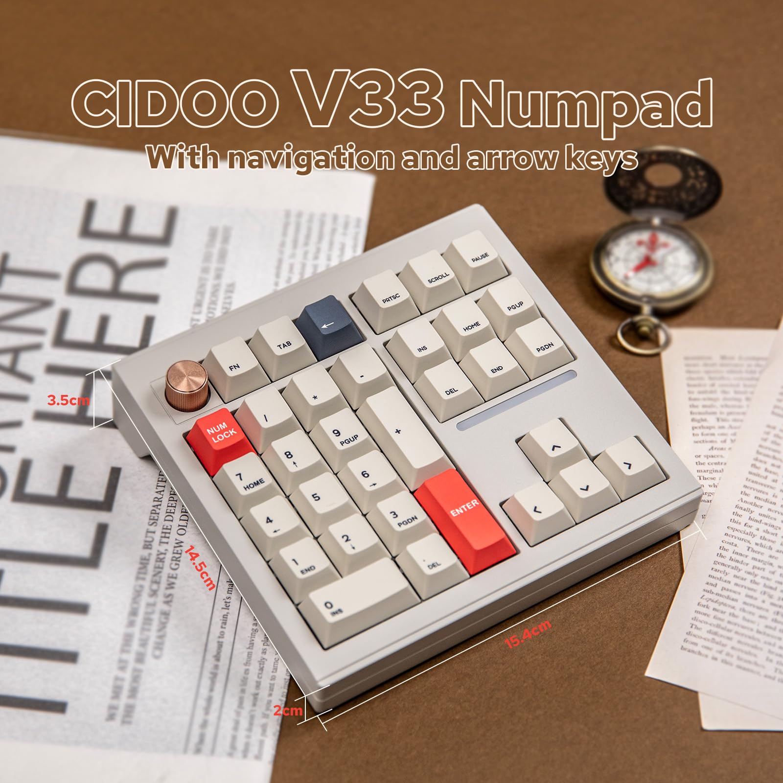 MechLands CIDOOV33/BT5.0/2.4GHz/USB-C有線 Amazon.co.jp: MechLands CIDOO V33 Aluminum Wireless Keypad with