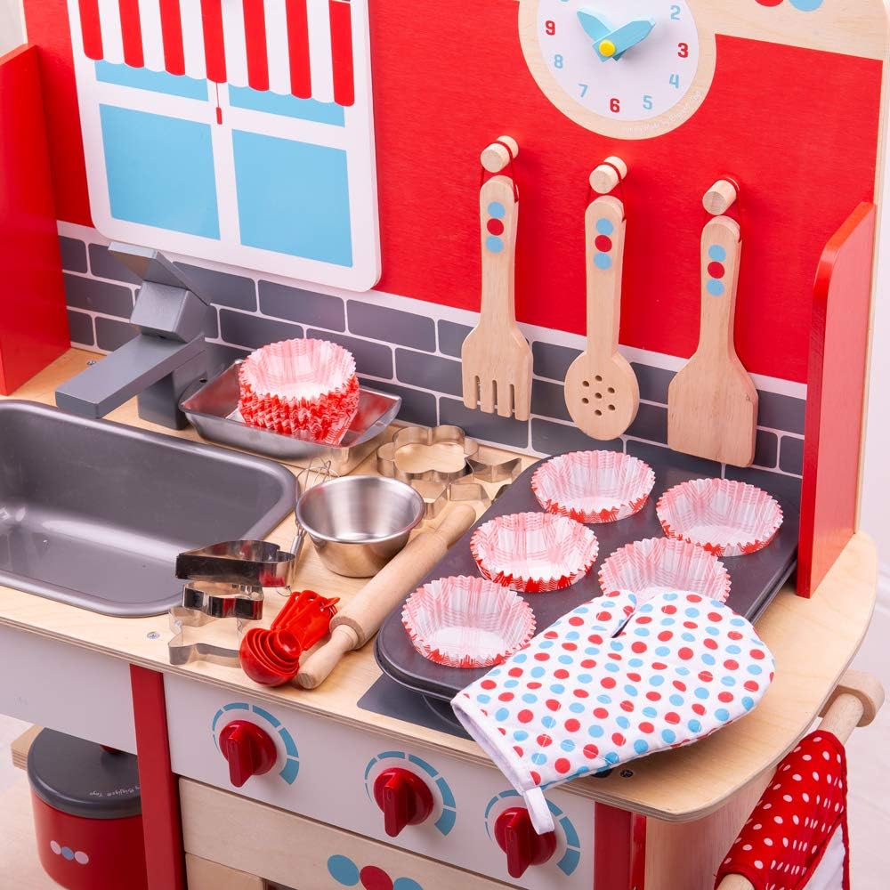 Bigjigs Toys Young Chefs Baking Set - Cooking, Kitchen, Cakes