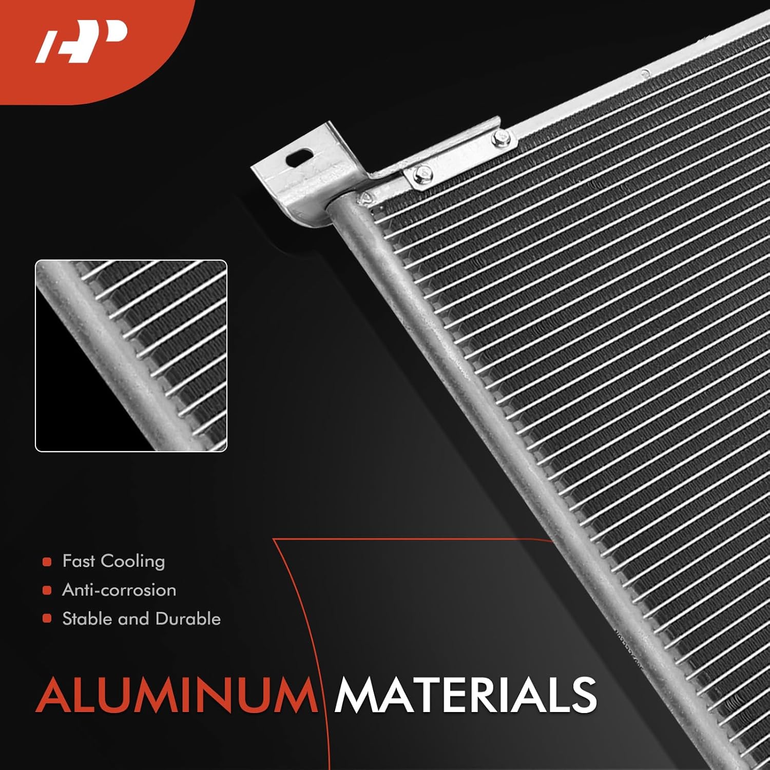 A-Premium A/C Condenser Replace# 3011, 6C2Z19712A - Compatible with Ford E-350 Super Duty, E-450 Super Duty 2004-2010, E-350 Club Wagon 2004-2005, V8 6.0L