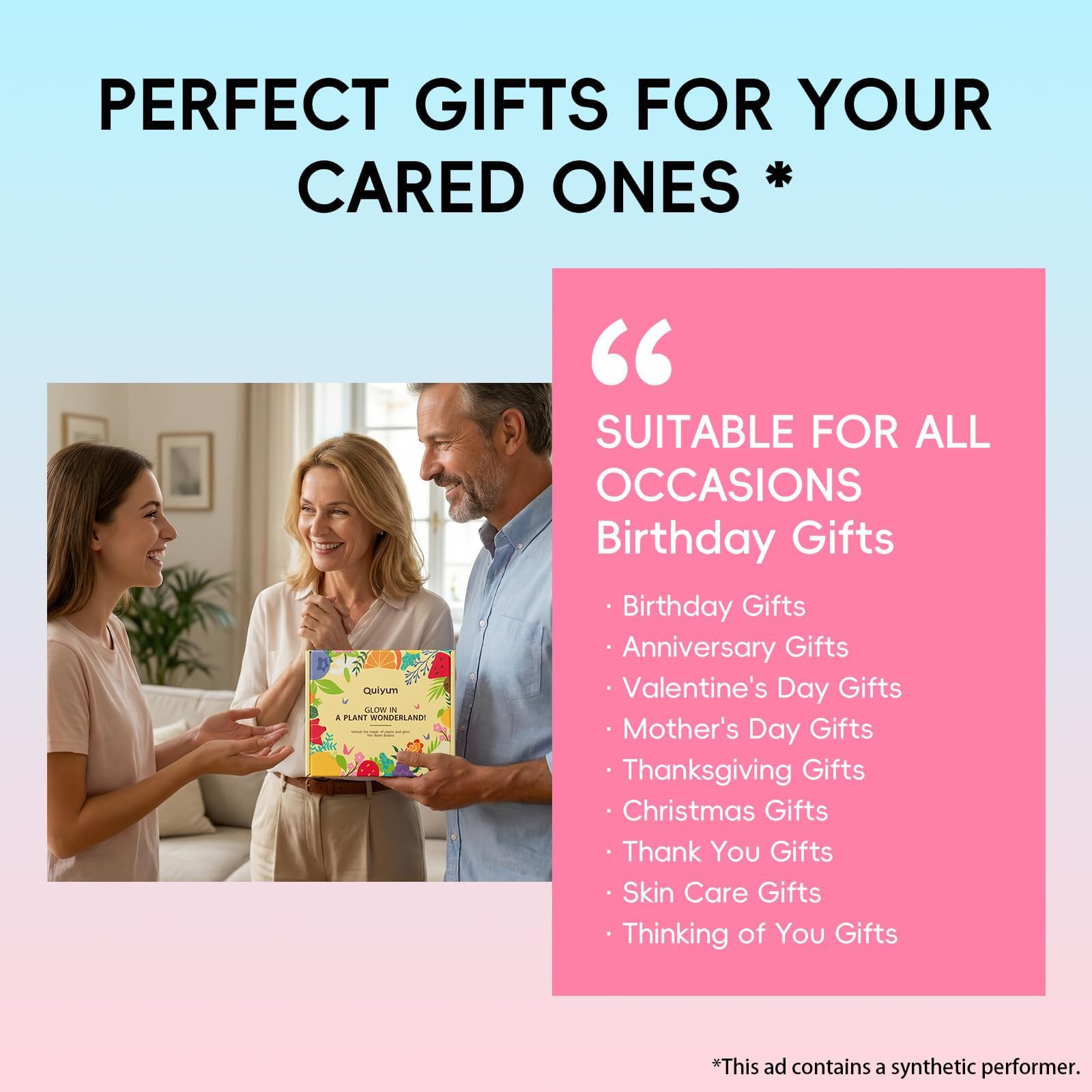 QUIYUM Fruit Skincare Gift Set with Facial and Foot Care Essentials