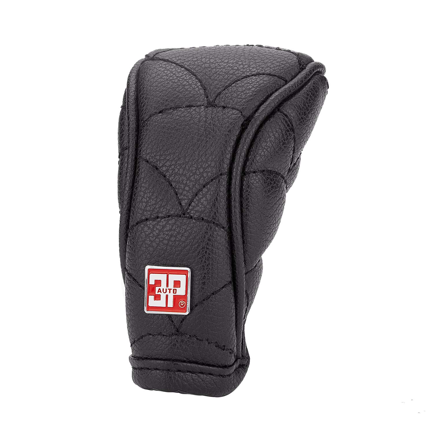 CarBlieve Car Gear Genuine Leather Cover Automatic Gear Protective Cover Gear Lever Protection Car Decorative Accessories (black)