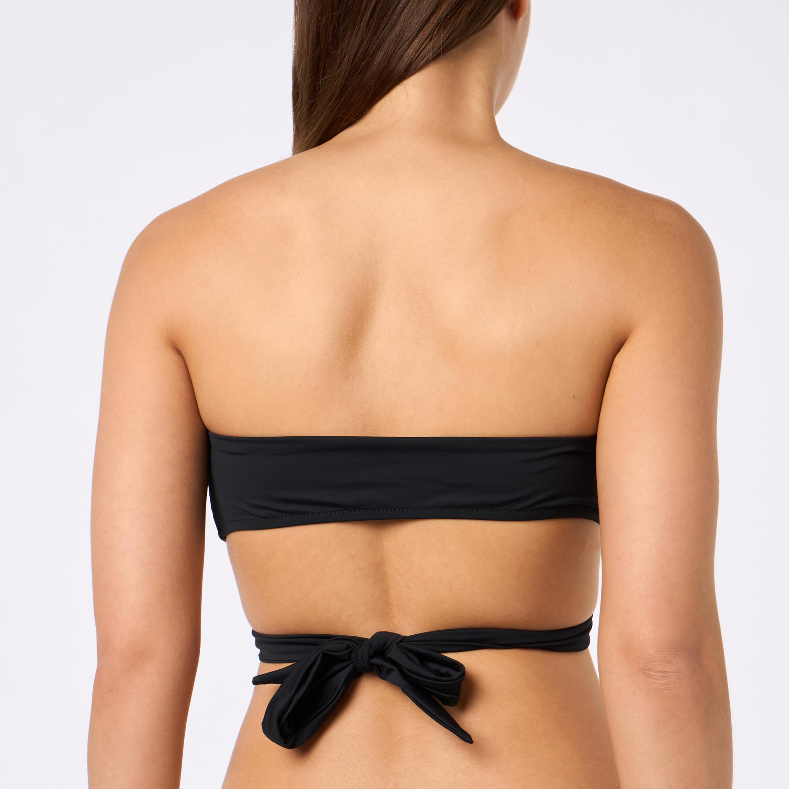 Pinko Amaryllis Top Bikini Tecno Jersey con Anella Uccellini Parte Superiore Donna