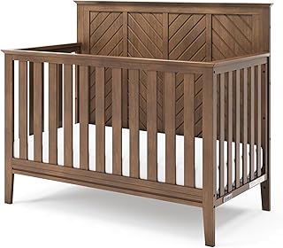 Child Craft Atwood 4-in-1 Convertible Crib, Baby Crib Converts to Day Bed, Toddler Bed and Full Size Bed, 3 Adjustable Mattress Positions, Non-Toxic, Baby Safe Finish (Cocoa Bean Brown)